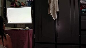 Pov- hot Colombian milf desires huge cock of young companion