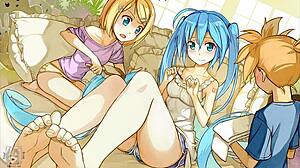 anime feet jerk off challenge 2, toes and feet in game compilation hentai contest