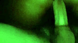 what's in this retro blue film?