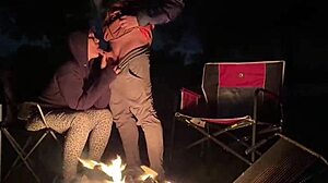 Hey, I'm using my pussy at the public camp, trying to get caught