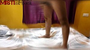 misti bhabi getting fucked hard on the bed by her room owner!