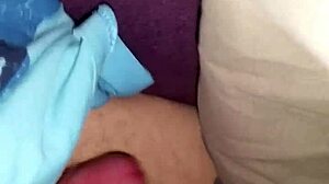 Wife gives handjob leading to cumshot