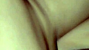 asian girl gets cum on armpit during homemade missionary