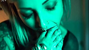 sexy latina blonde ballerina in heels does deepthroat sucking and choking