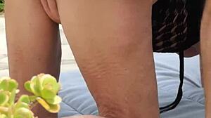 Mature Amateurs Having Sex in the Garden!