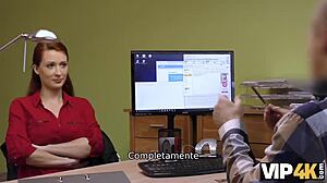 Agent Fucks Busty Redhead Isabella For Cash