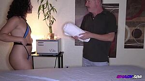 Relief massage turns into blowjob at shady spa