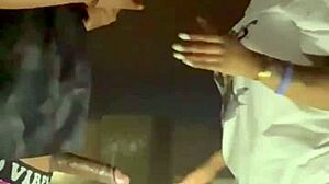 bent over in the garage, she sucks cock sloppy before creampie 😏