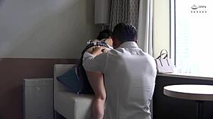 Japanese cute new actress creampie leakage５