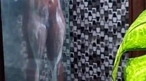 Morning shower sex she eats pussy after cum