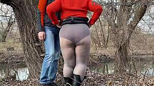 touching my stepmother in laws wet pussy outdoors