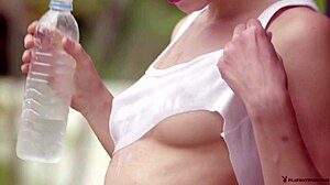 Hilary C Rips Clothes Off for Striptease and Jerk Off!