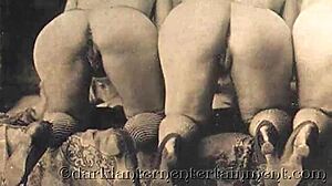 Dark Lantern Presents Vintage Lesbian Fucking With Blowjob And Pussy Licking In Interracial Scene