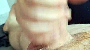 young latina stepdaughter gives handjob to stepfather when home alone