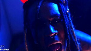 Want to see heel play and foot domination on her ass?