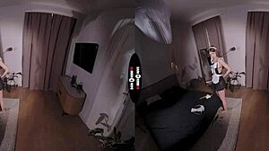 dark room vr - clean up on aisle dick with shaved pussy blowjob?