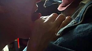 Busty granny deepthroats small cock