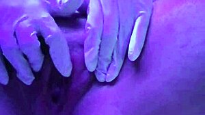 Solo amateur massages pussy leading to intense squirting masturbation
