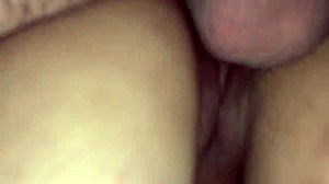 Amateur couple's after-work encounter in stockings