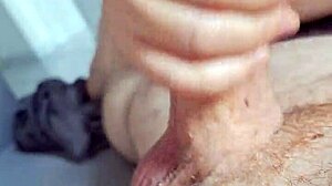 young latina stepdaughter gives handjob to stepfather when home alone