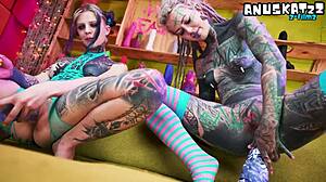 Alt Girls Unleash Wild Passions With Intense Dildos, Teasing Their Tight Assholes To Orgasmic Heights