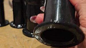 Redhead SLUT FUCKS HUGE ANAL TOY