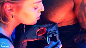 Want to see heel play and foot domination on her ass?