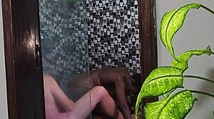 Morning shower sex she eats pussy after cum