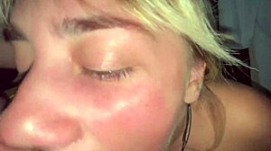 this public pov has a beautiful slave getting double gagged sloppy blowjob with wet licking