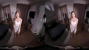 dark room vr - clean up on aisle dick with shaved pussy blowjob?