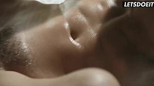 moaning tiffany tatum gets pussy licked in bondage