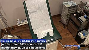 Dr. Tampa conducts entrance physical at Tampa University