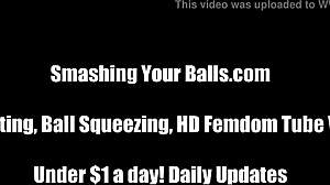 i can make you scream like a girl in seconds with my femdom humiliation and ball kicking pov