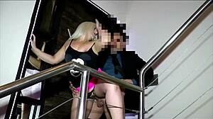 Fucking while answering the door in front of the delivery guy?