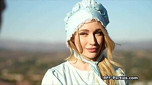 Picking up stranded Amish cutie for foursome 😜