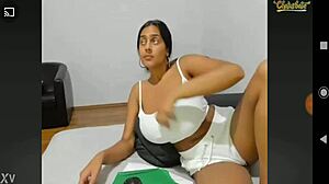 check out this busty indian on webcam showing off her big tits