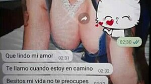 the whore calls her lover for a blowjob and doggystyle until her husband arrives