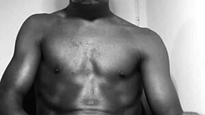 Early morning masturbation in africa with big cock