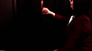 Student sucking cock at gloryhole