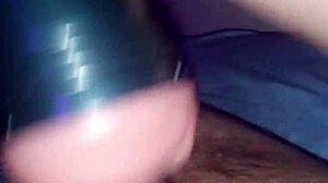 Ob1 strokes his first fleshlight.