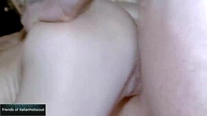 Milf fucks outdoors with a muscular male with a big cock. She rides in cowgirl and takes cum in mouth.