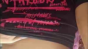 Ebony Beauty Fingers Her Pierced Pussy Uncontrollably