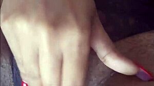 Ebony Beauty Fingers Her Pierced Pussy Uncontrollably