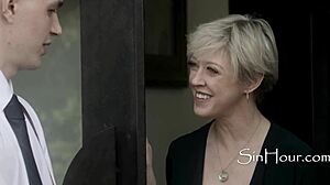 Milf teaches young 18+ preachers how to mix faith with fornication