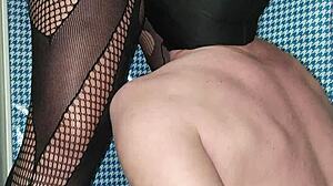 drunk domination leads to extreme femdom with pee drinking and swallow cleanup