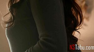 Eating her youth by licking pussy between legs in erotic lesbian scissoring