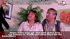 You know, this German housewife is trying her first amateur FFM threesome in a wild casting session