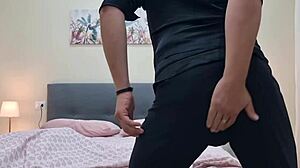 Blue-eyed big ass amateur rips clothes for dirty talk panty sniffing and oiled riding