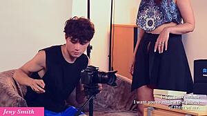 Invited Photographer For Earrings Shots But Ended Up Posing Naked In Heels And Skirt Tease