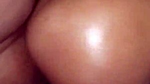 Juicy Ebony Ass Oiled For Big Cock Doggystyle Fucking By Daddy